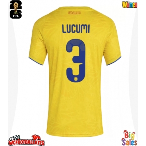 Colombia Jhon Lucumi #3 Replica Home Stadium Shirt for Women World Cup 2026 Short Sleeve